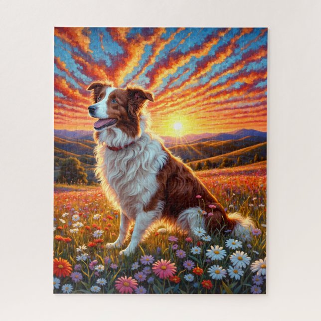 Puzzle Perro Border Collie (Vertical)