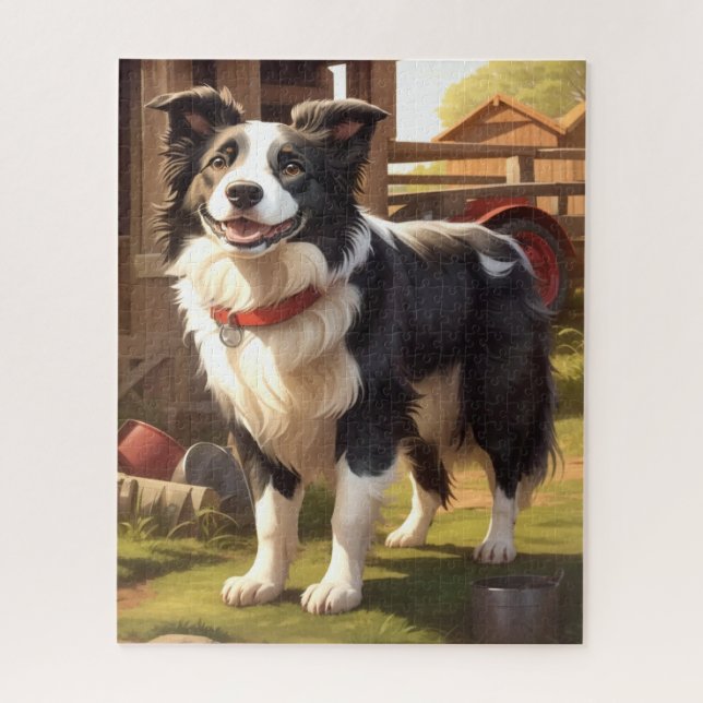 Puzzle Perro Border Collie (Vertical)