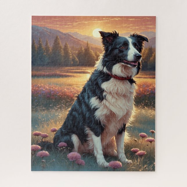 Puzzle Perro Border Collie (Vertical)