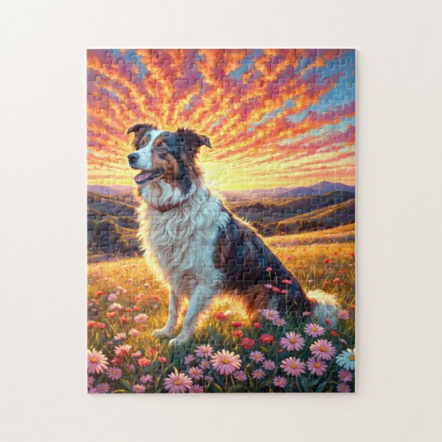 Puzzle Perro Border Collie (Vertical)