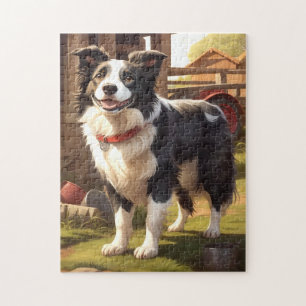 Puzzle Perro Border Collie