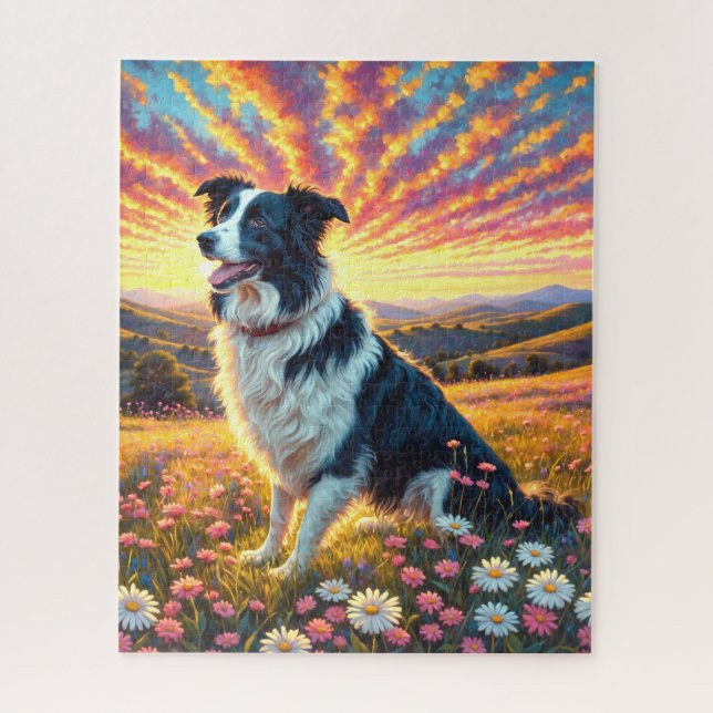 Puzzle Perro Border Collie (Vertical)