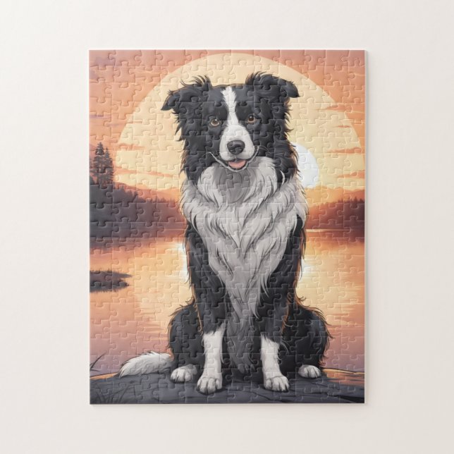 Puzzle Perro Border Collie (Vertical)