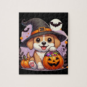 Puzzle Perro/cachorro de Halloween