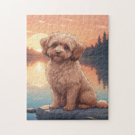 Puzzle perro caniche Cockapoo