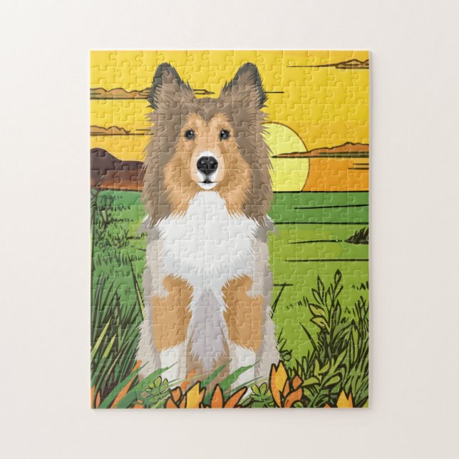 Puzzle Perro Collie (Vertical)