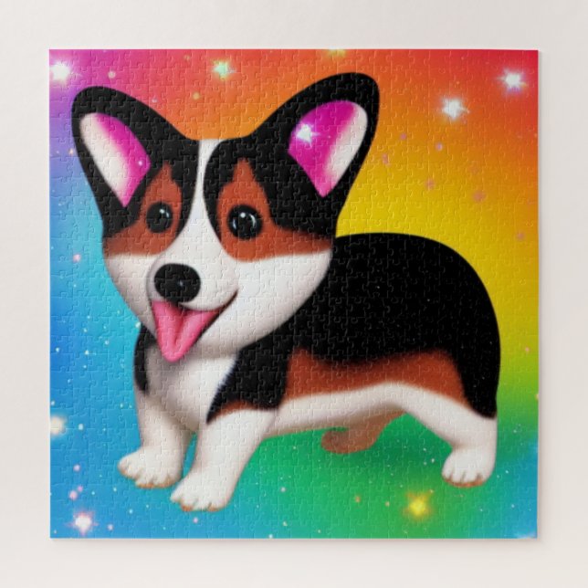 Puzzle Perro cómico Corgi Puppy (Vertical)
