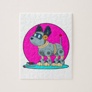 Puzzle Perro como robot