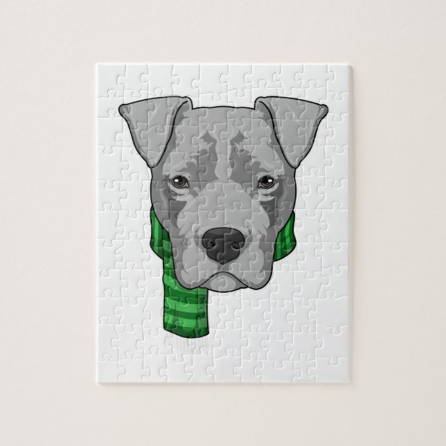 Puzzle Perro con bufanda (Vertical)