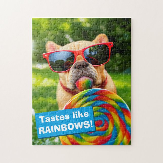 Puzzle Perro con chupete grande (Vertical)