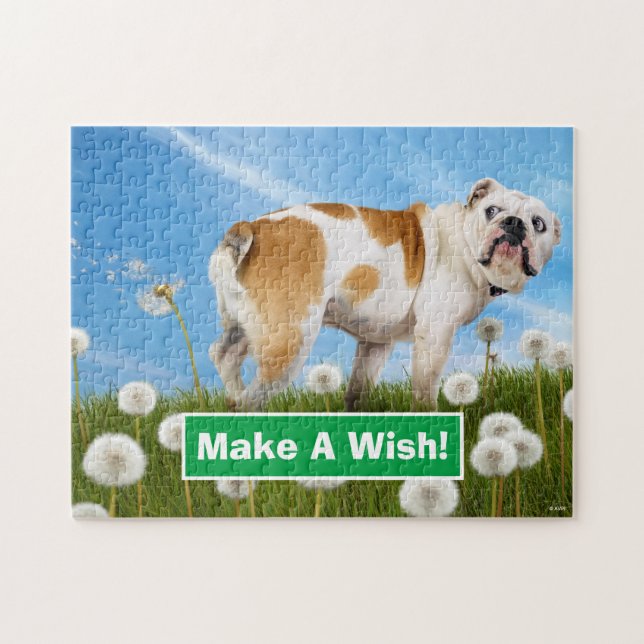 Puzzle Perro con Dandelion (Horizontal)
