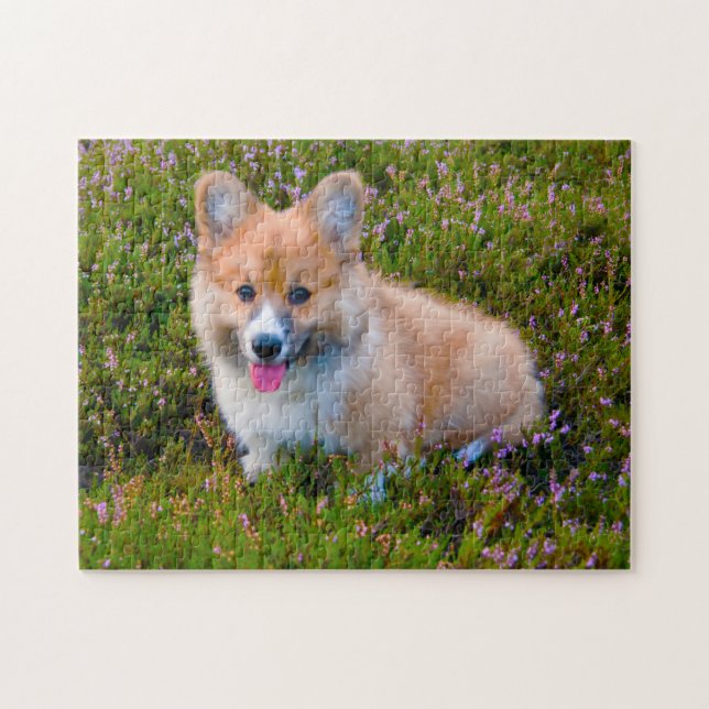 Puzzle Perro Corgi. (Horizontal)
