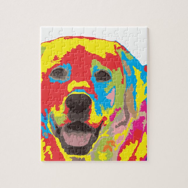 Puzzle perro de aguas de labrador (Vertical)