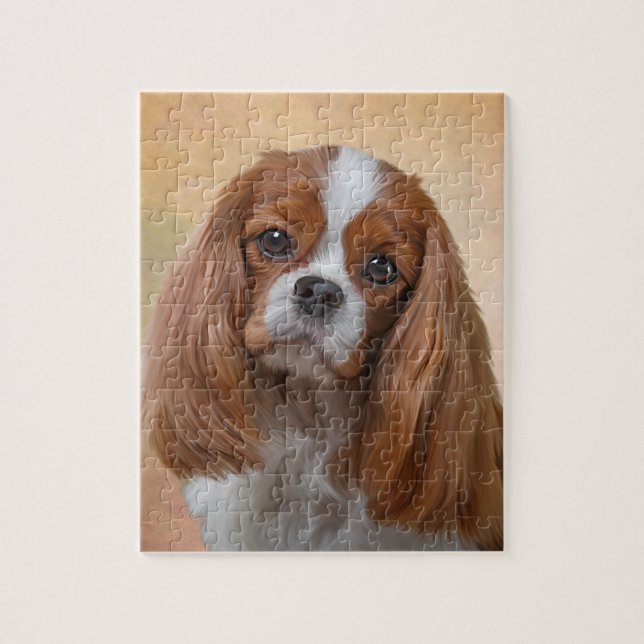 Puzzle Perro de aguas de rey arrogante Charles del perro (Vertical)