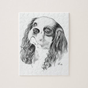 Puzzle Perro de aguas de rey Charles arrogante