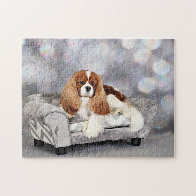 Puzzle Perro de aguas de rey Charles arrogante - Ethan (Horizontal)
