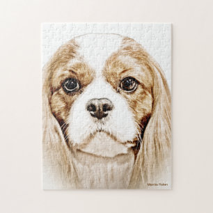 Puzzle Perro de aguas de rey Charles arrogante lindo