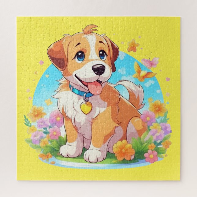 Puzzle Perro de cachorro (Vertical)