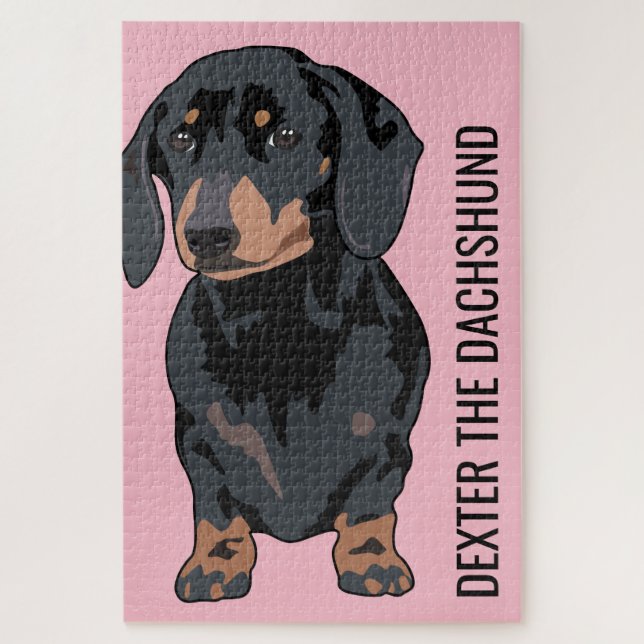 Puzzle Perro de Dachshund, Mascota (Vertical)