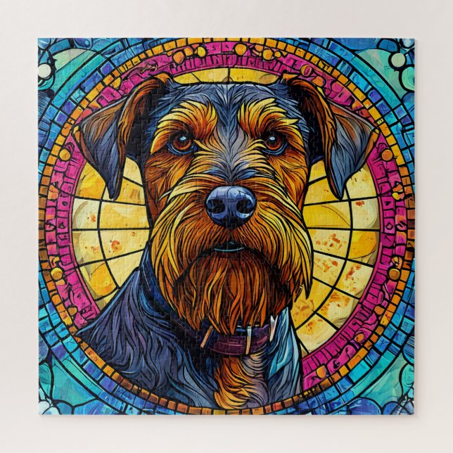 Puzzle Perro de dibujos animados lindo (Vertical)