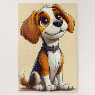 Puzzle Perro de dibujos animados lindo mejor regalo para 