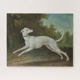 Puzzle Perro de Greyhound blanco (por Jean-Baptiste Oudry