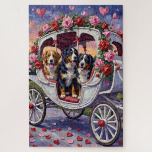 Puzzle Perro de montaña bernés día de San Valentín