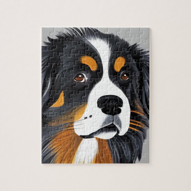 Puzzle Perro de montaña de Bernese (Vertical)