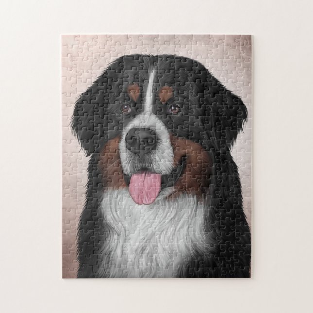 Puzzle Perro de montaña de Bernese (Vertical)