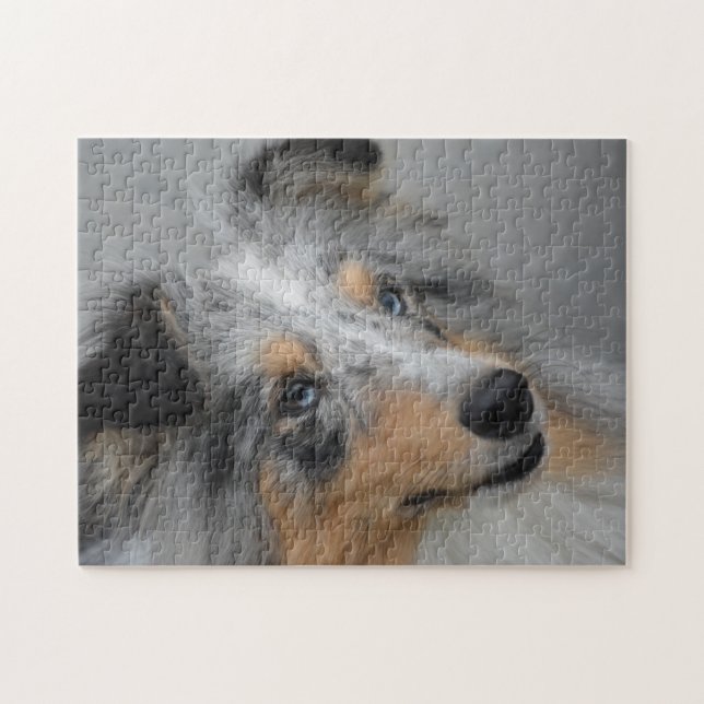 Puzzle Perro de oveja Shetland Jigsaw. (Horizontal)