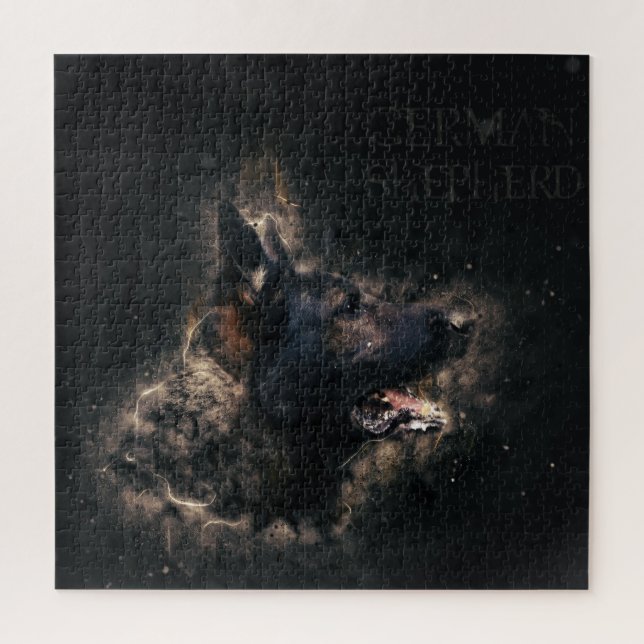 Puzzle Perro de pastor alemán de trabajo - GSD (Vertical)