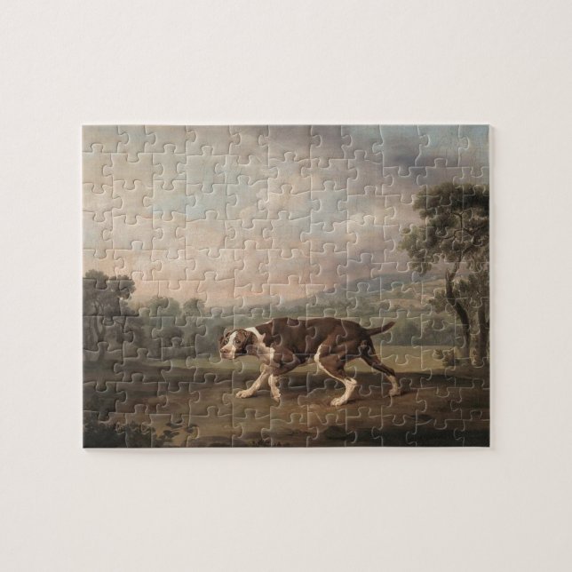 Puzzle Perro de puntero español (por George Stubbs) (Horizontal)