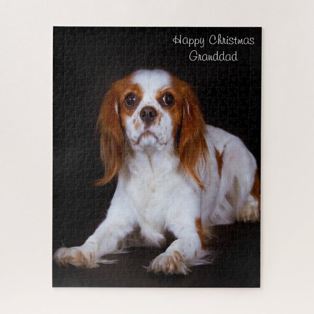 Puzzle Perro de raza Cavalier King Charles Spaniel. (Vertical)