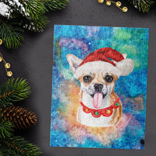 Puzzle Perro de raza Chihuahua Navidad
