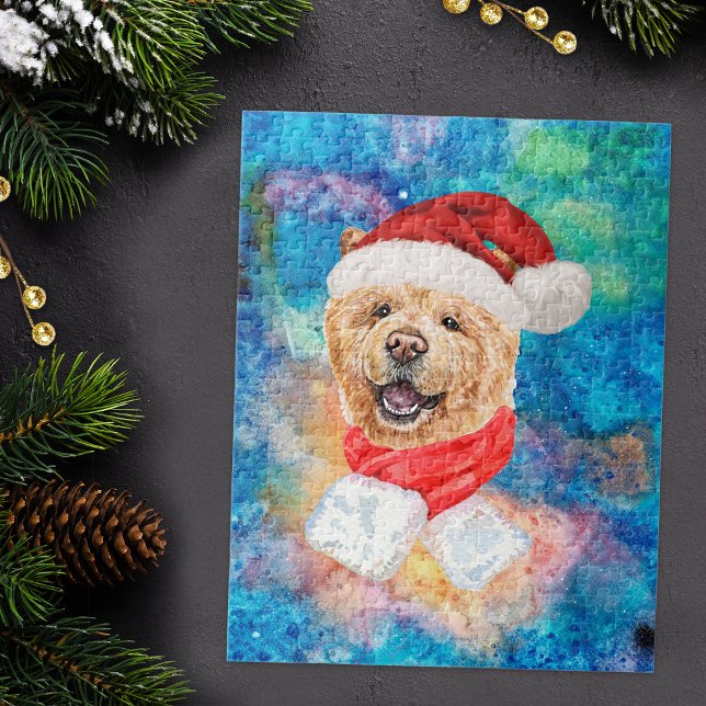 Puzzle Perro de raza Chow Chow Navidad (Subido por el creador)