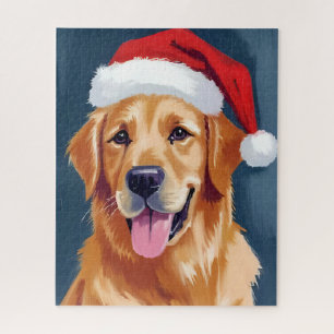 Puzzle Perro de raza Golden Retriever Alegre   Perro con 