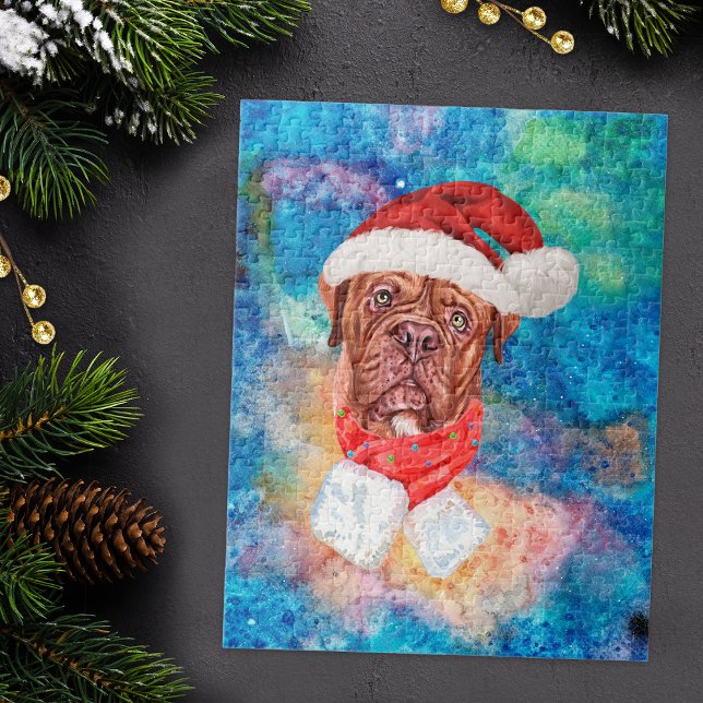 Puzzle Perro de raza Mastín Francés Navidad (Subido por el creador)
