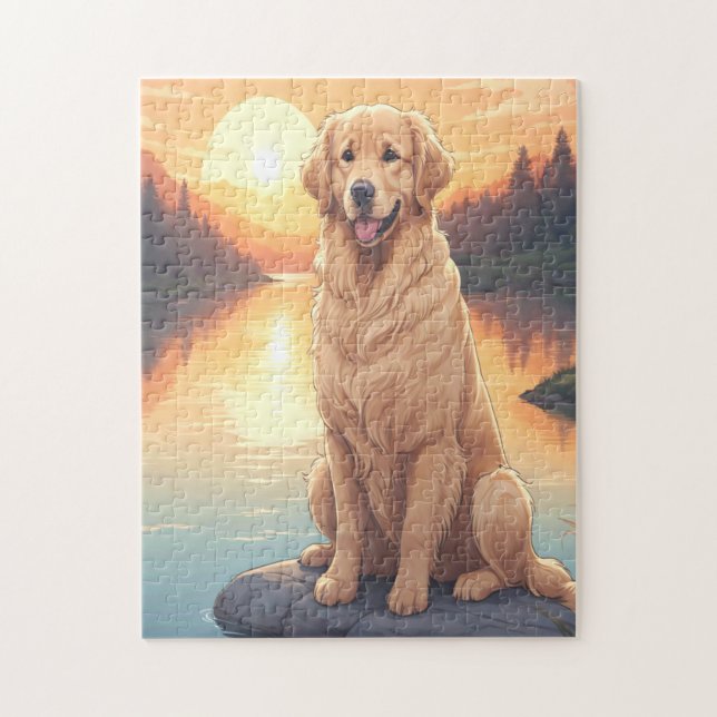 Puzzle Perro de raza Retriever dorado (Vertical)