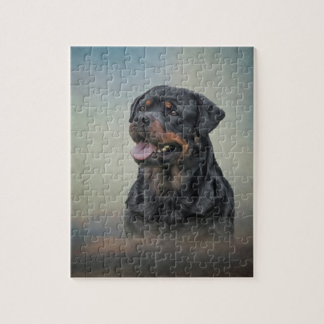 Puzzle Perro de Rottweiler (Vertical)