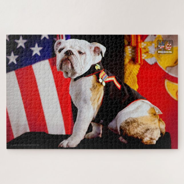 Puzzle PERRO DE SERVICIO MILITAR DE EE. UU. (20x30 pulgad (Horizontal)