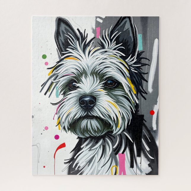 Puzzle Perro de Shaggy Terrier (Vertical)