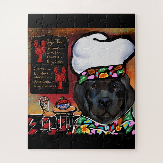 Puzzle Perro de Terranova (Vertical)