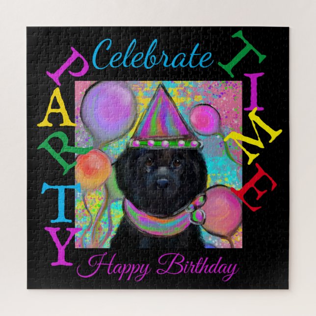 Puzzle Perro de Terranova (Vertical)