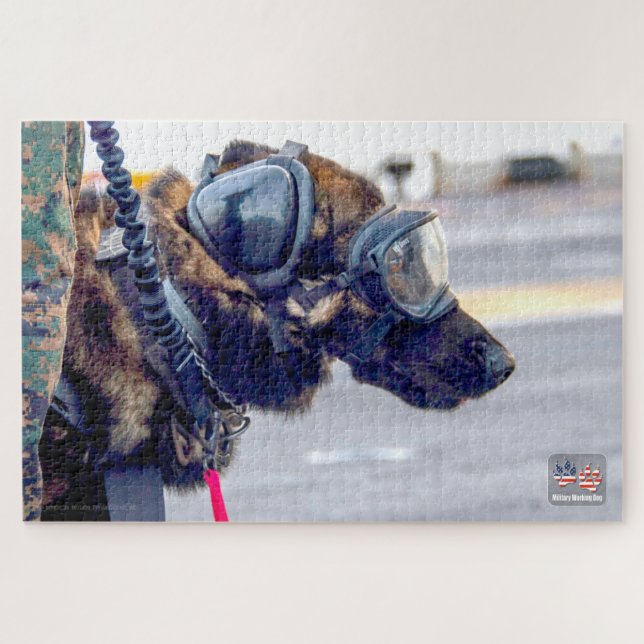 Puzzle PERRO DE TRABAJO MILITAR DE EE. UU. (20x30 pulgada (Horizontal)