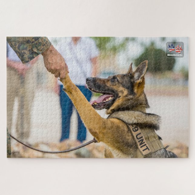 Puzzle PERRO DE TRABAJO MILITAR DE EE. UU. (20x30 pulgada (Horizontal)