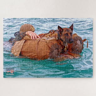 Puzzle PERRO DE TRABAJO MILITAR DE EE. UU. (20x30 pulgada