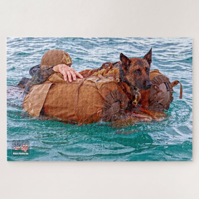 Puzzle PERRO DE TRABAJO MILITAR DE EE. UU. (20x30 pulgada (Horizontal)