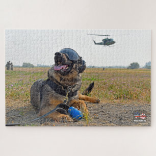 Puzzle PERRO DE TRABAJO MILITAR DE EE. UU. (20x30 pulgada