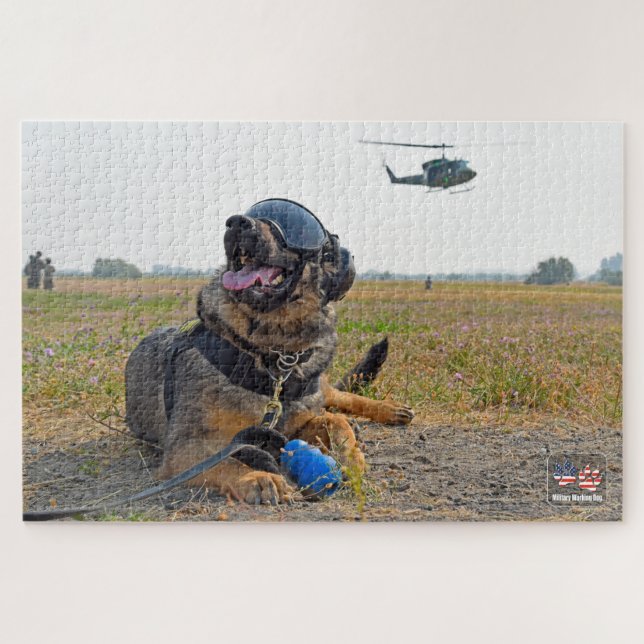 Puzzle PERRO DE TRABAJO MILITAR DE EE. UU. (20x30 pulgada (Horizontal)
