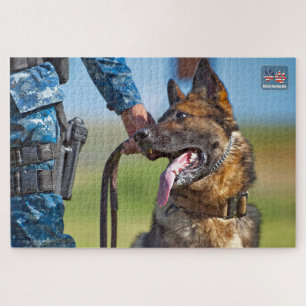 Puzzle PERRO DE TRABAJO MILITAR DE EE. UU. (20x30 pulgada